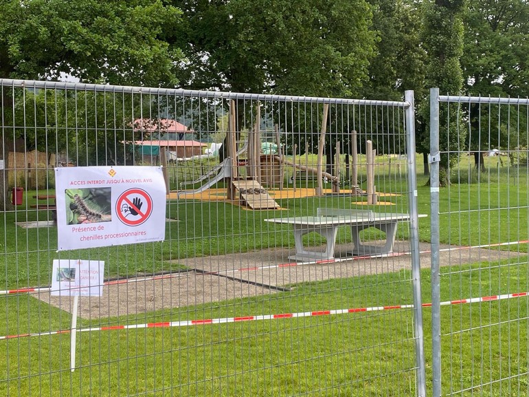 La place de jeux de Courcelon (JU) est interdite d’accès.